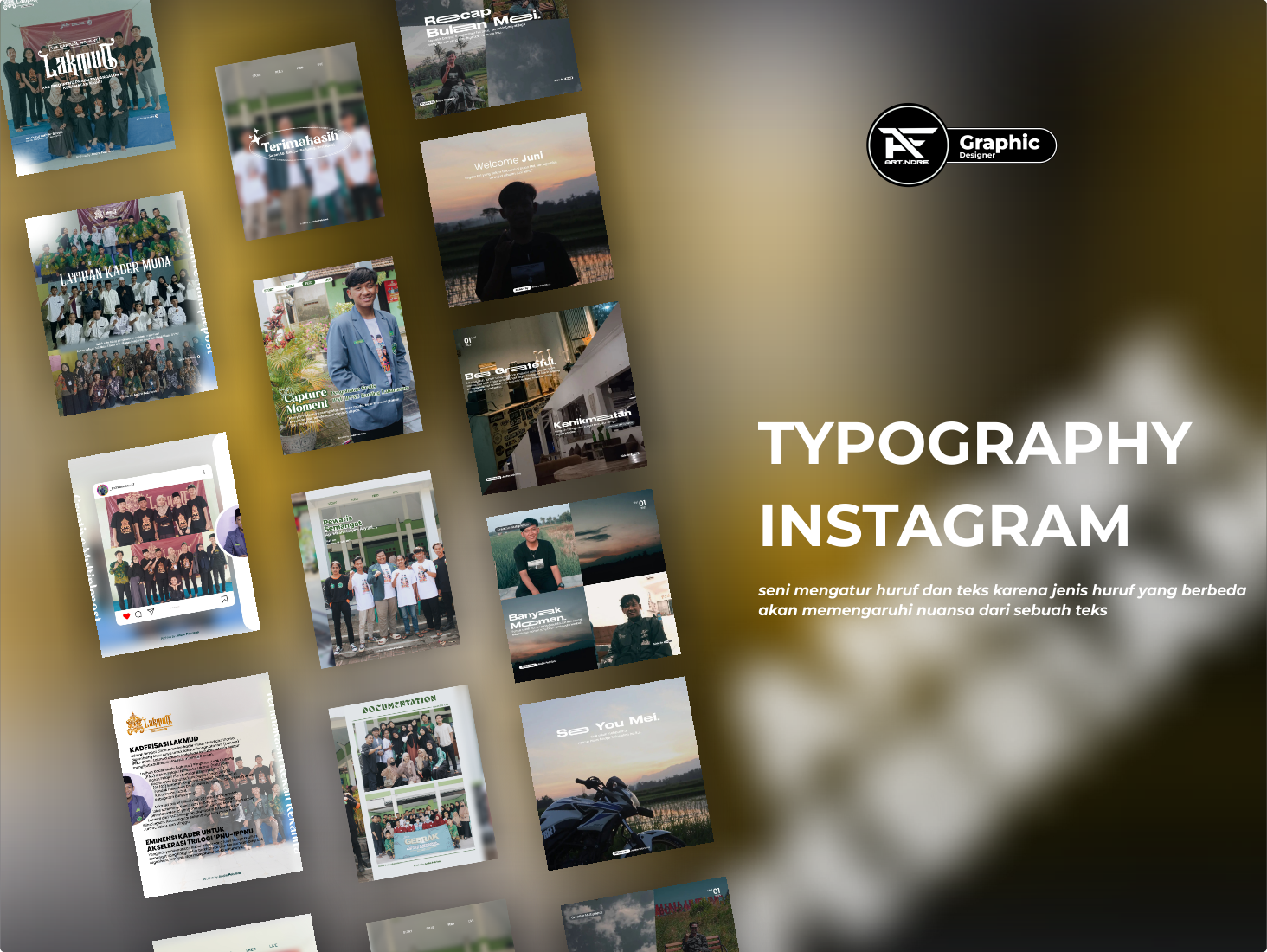 instagram typography
